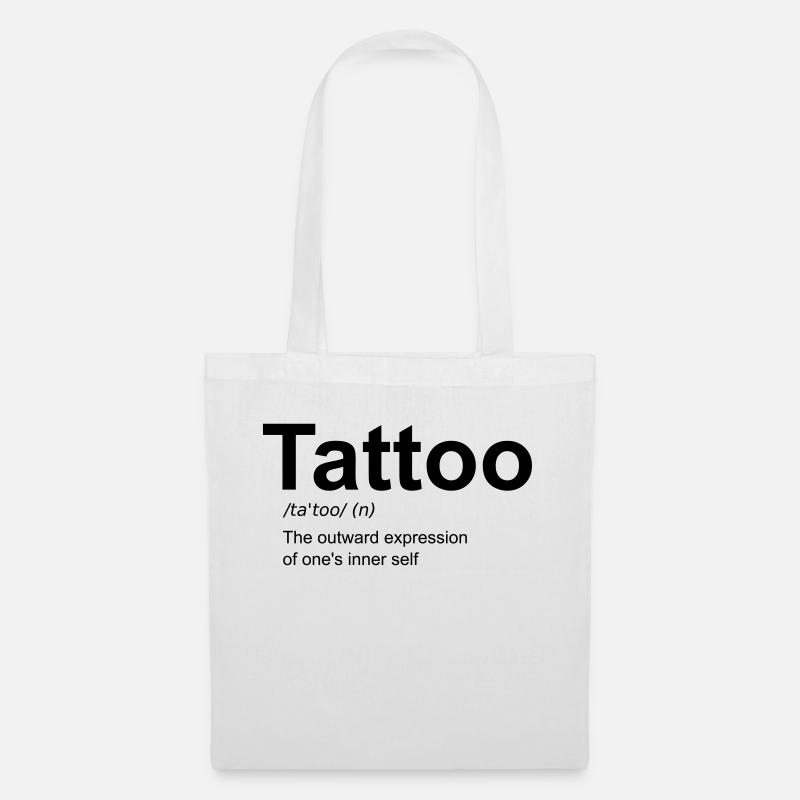 Tattoo Lexikon Definition - Stoffbeutel - Weiß