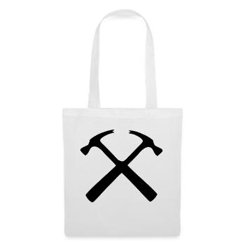 charpentier menuisier bricoleur - Sac en tissu - blanc - Devant