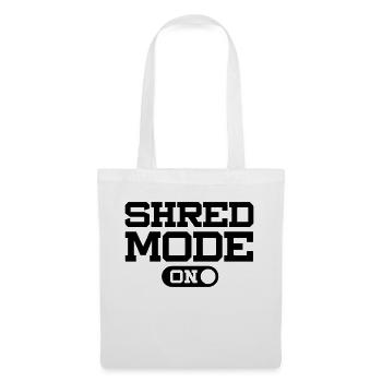 SHRED MODE ON - Stoffbeutel - Weiß - Vorne