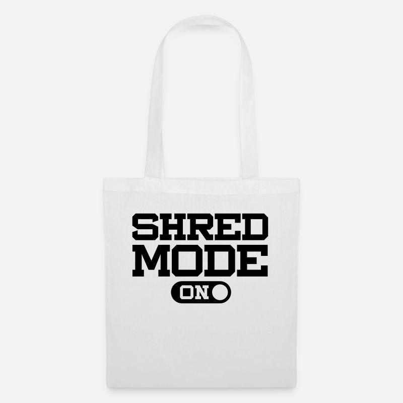SHRED MODE ON - Stoffbeutel - Weiß