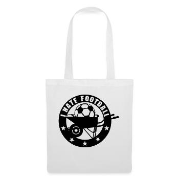i hate football wheelbarrow logo - Tote Bag - white - Front