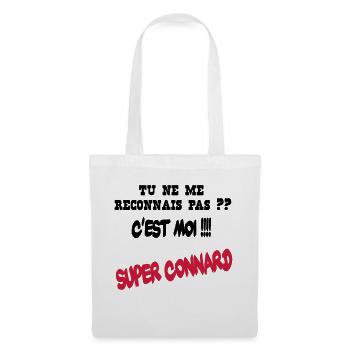Super connard - Sac en tissu - blanc - Devant