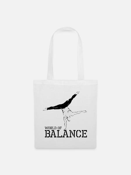 handbalance handstand calisthenics Sport Athlet - Stoffbeutel - Weiß