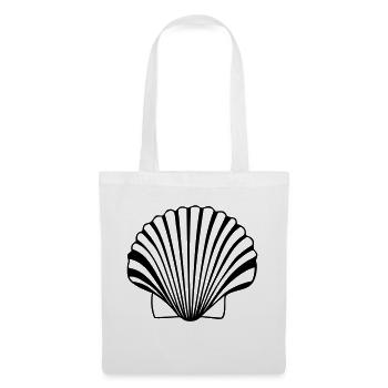 great scallop shell shell of the Compostela paths - Tote Bag - white - Front