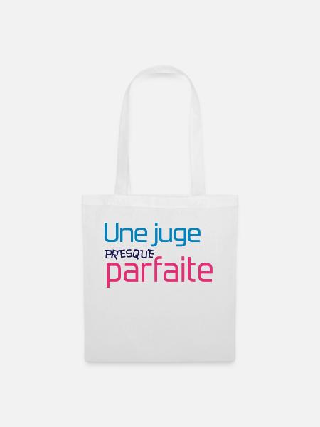 Richter / Gerechtigkeit / Richterin / Judge / - Stoffbeutel - Weiß