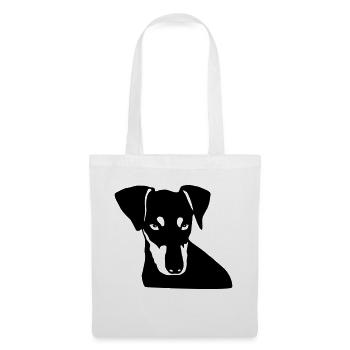 Deutscher Pinscher 003 - Stoffbeutel - Weiß - Vorne