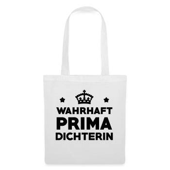 Dichter - Dichterin - Dichtung - Träumer - Gedicht - Stoffbeutel - Weiß - Vorne