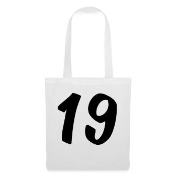 19 - Stoffbeutel - Weiß - Vorne