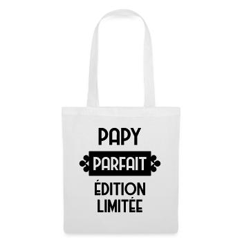 Papy Papi Grand-Père Retraite famille - Sac en tissu - blanc - Devant
