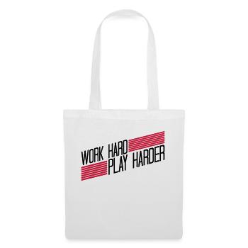 Play Harder logo - Tote Bag - white - Front