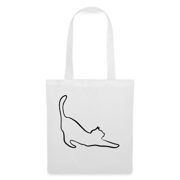 Cat - Sac en tissu - blanc - Devant