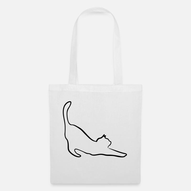 Cat - Sac en tissu - blanc