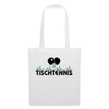 Tischtennis - Stoffbeutel - Weiß - Vorne