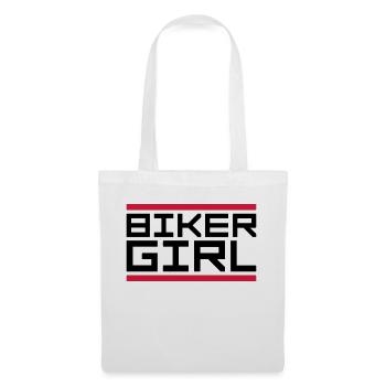 Motard à logo bar - Sac en tissu - blanc - Devant