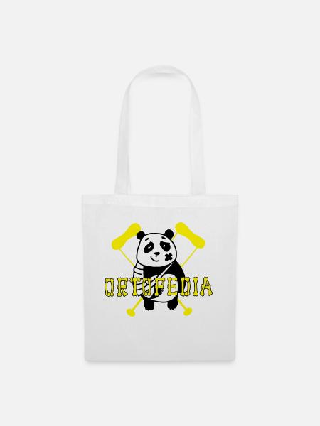 Panda Orthopädie - Stoffbeutel - Weiß