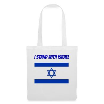 Je me tenai avec Israël - Sac en tissu - blanc - Devant