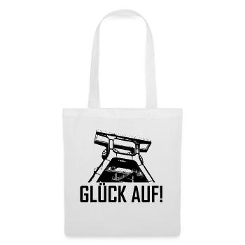 Glück auf - Stoffbeutel - Weiß - Vorne