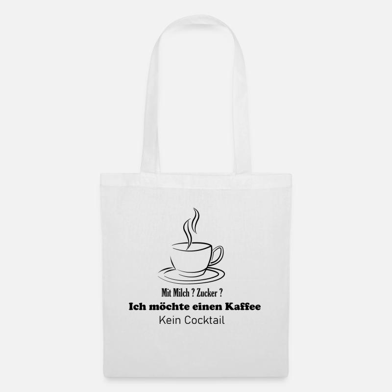 Kaffee - Stoffbeutel - Weiß
