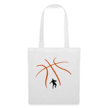 Basket-ball Basketball Basket - Sac en tissu - blanc - Devant