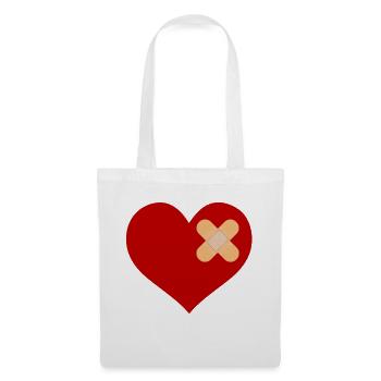 heartpatch - Sac en tissu - blanc - Devant