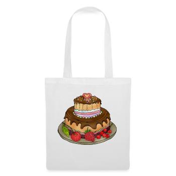 Kuchen - Stoffbeutel - Weiß - Vorne