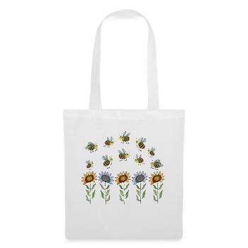 Insectes - Sac en tissu - blanc - Devant