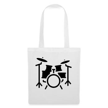 Batterie - Sac en tissu - blanc - Devant