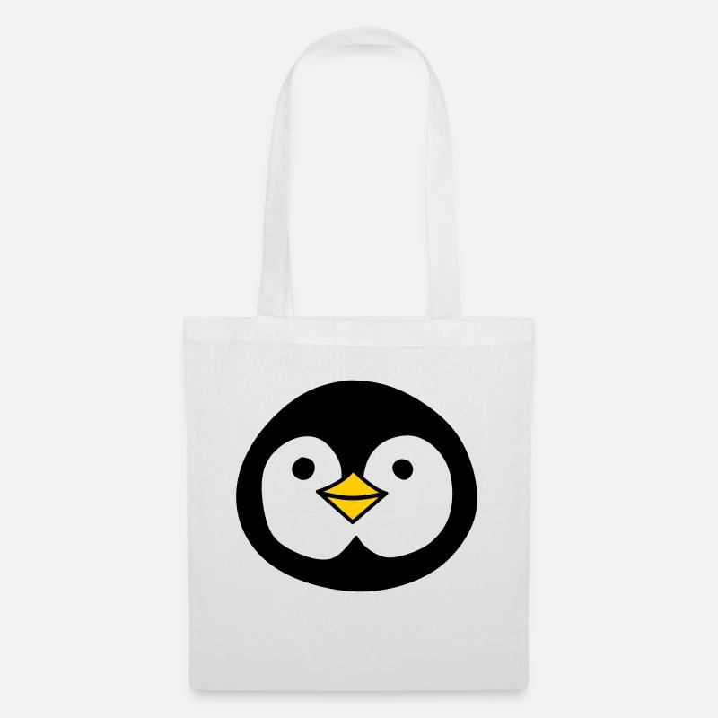 Pingouin mignon - Sac en tissu - blanc