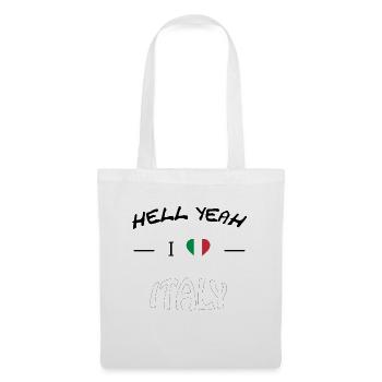 Hell Yeah i love italy Italy flag - Stoffbeutel - Weiß - Vorne