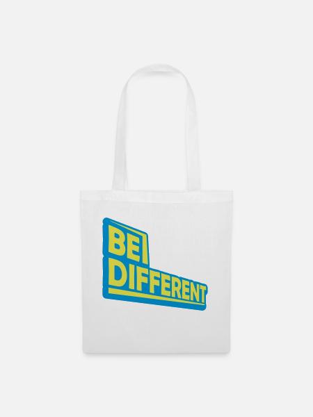Be different Logo Design - Stoffbeutel - Weiß