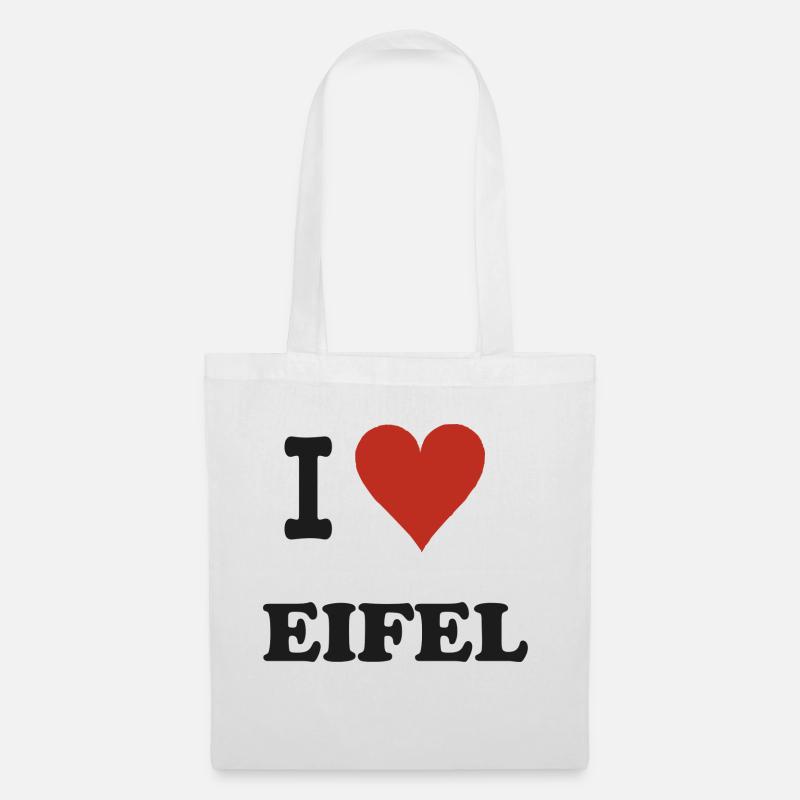 J’adore Eifel - Sac en tissu - blanc