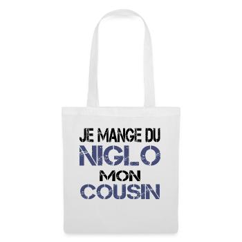 Je mange du Niglo - Sac en tissu - blanc - Devant