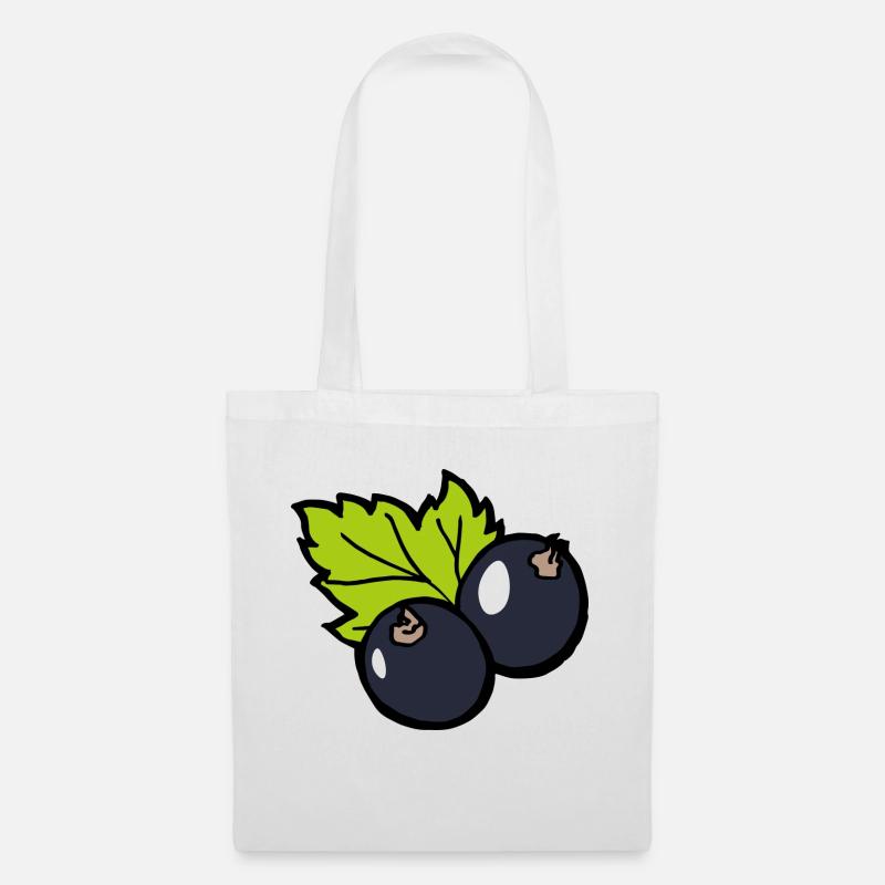 Cassis BlackCurrant Funny Gift Fruit - Tote Bag - white