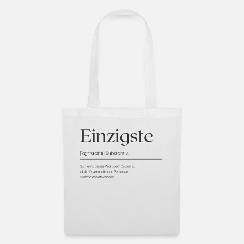 Einzigste - Stoffbeutel - Weiß