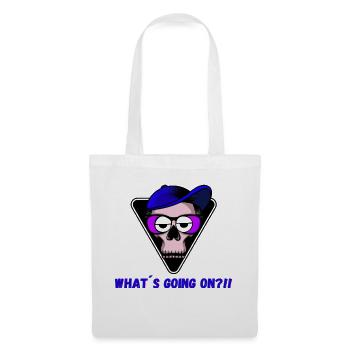 Whats going on - NEW HIT - Most cool Design. PARTY - Tote Bag - white - Front