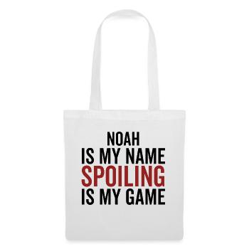 Noah is My Name Spoiling is My Game - Tote Bag - white - Front