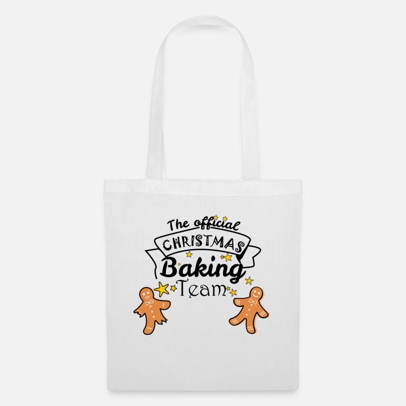 The Official Christmas Baking Team - Stoffbeutel - Weiß