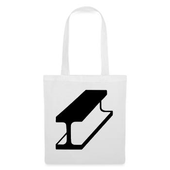 Steel beam emblem for steel construction company - Tote Bag - white - Front