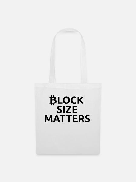 BLOCK SIZE MATTERS - Stoffbeutel - Weiß