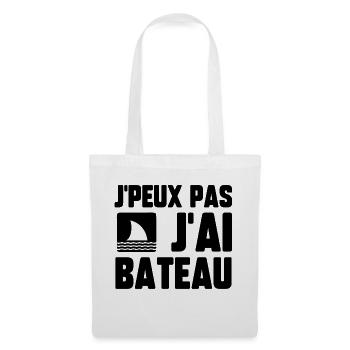 J’peux pas j’ai bateau - Sac en tissu - blanc - Devant