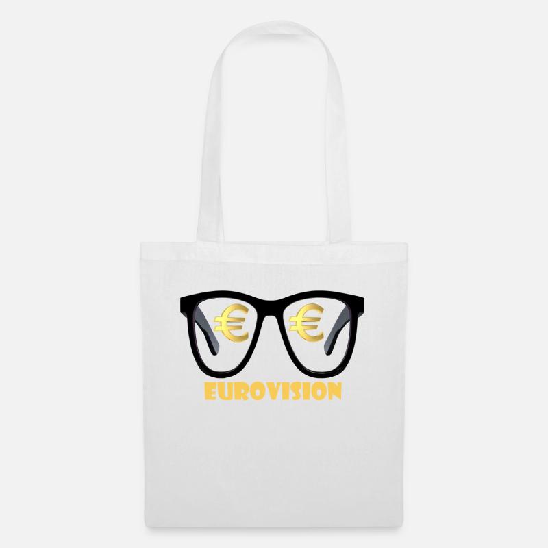 Brille EURO - Stoffbeutel - Weiß