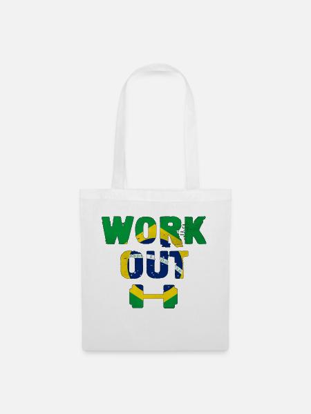 Workout Brasilien - Stoffbeutel - Weiß