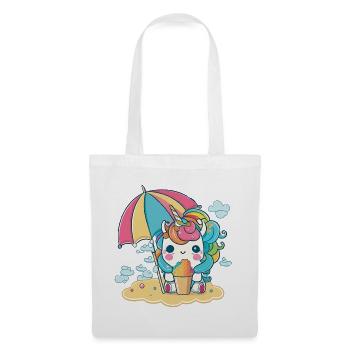 Licorne de crème glacée - La tentation la plus douce - Sac en tissu - blanc - Devant