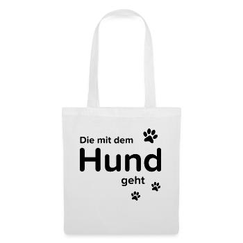 Dog Hund - Stoffbeutel - Weiß - Vorne