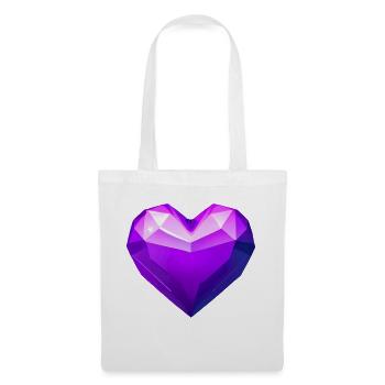 Saint-Valentin Mariage Fiançailles Fête des mères Amour - Sac en tissu - blanc - Devant