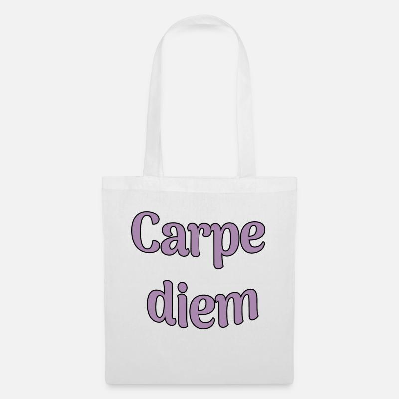 Carpe diem - Stoffbeutel - Weiß