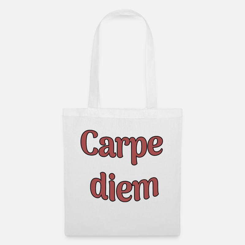 Carpe diem - Stoffbeutel - Weiß