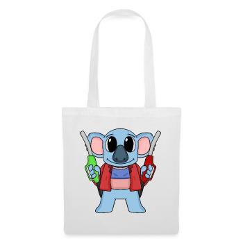Préposé à la station-service Station d’essence Koala - Sac en tissu - blanc - Devant
