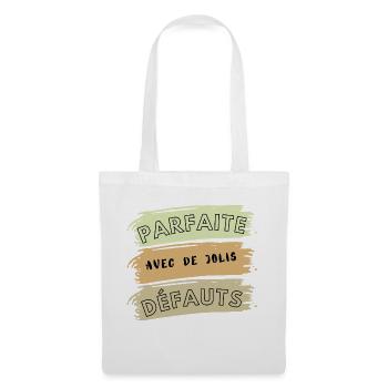 Parfaite Avec De Jolis Défauts - Sac en tissu - blanc - Devant