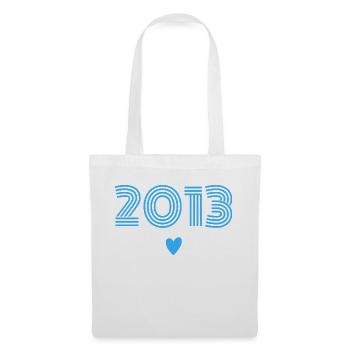 Born in 2013 boy - Tote Bag - white - Front